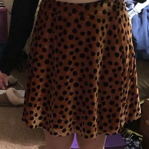 Madewell Leopard Print Skirt Size 6